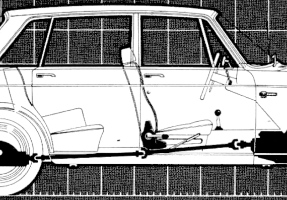 Volvo 164 (1969) - Вольво - чертежи, габариты, рисунки автомобиля
