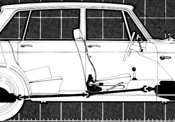 Volvo 164 (1970) - Вольво - чертежи, габариты, рисунки автомобиля