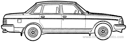 Volvo 240 - Volvo - drawings, dimensions, pictures of the car
