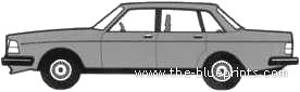 Volvo 240 (1985) - Вольво - чертежи, габариты, рисунки автомобиля
