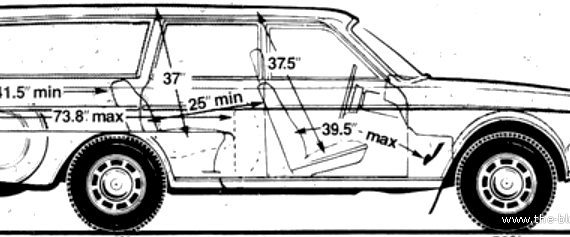 Volvo 240 DL Estate (1986) - Volvo - drawings, dimensions, pictures of the car