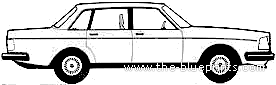 Volvo 240 GL (1985) - Вольво - чертежи, габариты, рисунки автомобиля