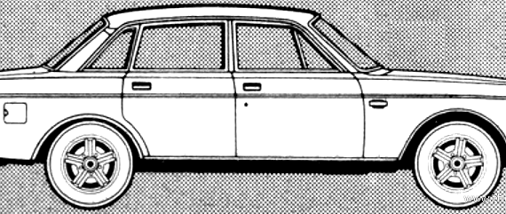 Volvo 244 GLT (1980) - Вольво - чертежи, габариты, рисунки автомобиля