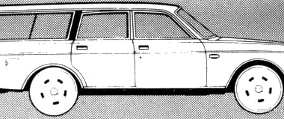 Volvo 245 DL (1981) - Вольво - чертежи, габариты, рисунки автомобиля
