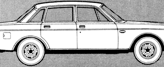 Volvo 264 GLE (1980) - Вольво - чертежи, габариты, рисунки автомобиля