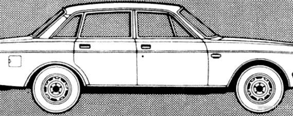 Volvo 264 GLE (1981) - Вольво - чертежи, габариты, рисунки автомобиля