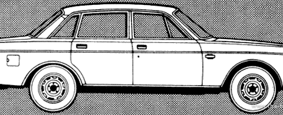 Volvo 264 GL (1981) - Вольво - чертежи, габариты, рисунки автомобиля
