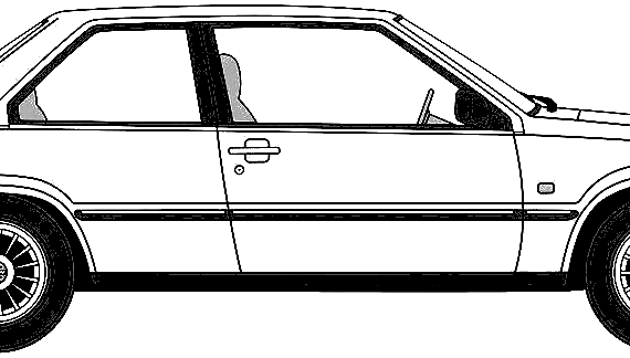 Volvo 780 (1987) - Вольво - чертежи, габариты, рисунки автомобиля