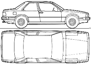 Volvo 780 (1988) - Вольво - чертежи, габариты, рисунки автомобиля