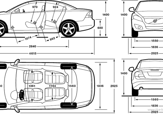 Volvo C70 (2012) - Volvo - drawings, dimensions, pictures of the car