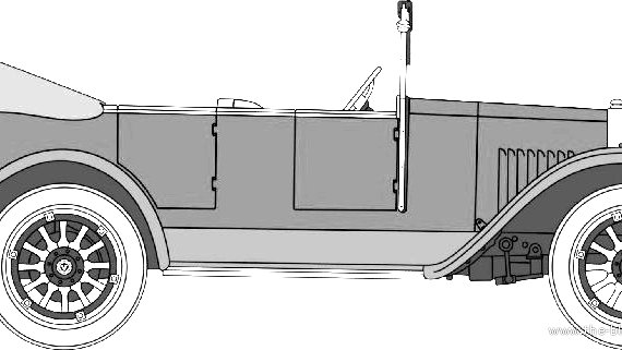 Volvo OV4 (1927) - Вольво - чертежи, габариты, рисунки автомобиля