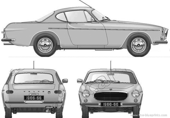 Volvo P1800S (1967) - Вольво - чертежи, габариты, рисунки автомобиля
