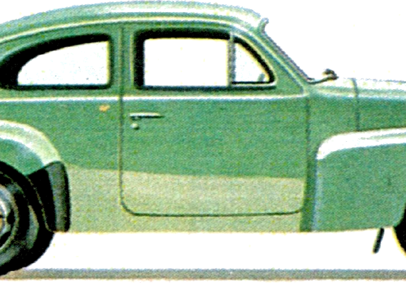 Volvo PV444 - Volvo - drawings, dimensions, pictures of the car