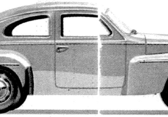 Volvo PV544 - Volvo - drawings, dimensions, pictures of the car