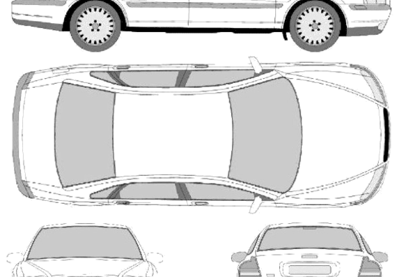 Volvo S80 (2001) - Volvo - drawings, dimensions, pictures of the car