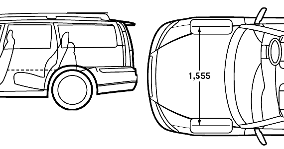 Volvo V70 (2006) - Вольво - чертежи, габариты, рисунки автомобиля