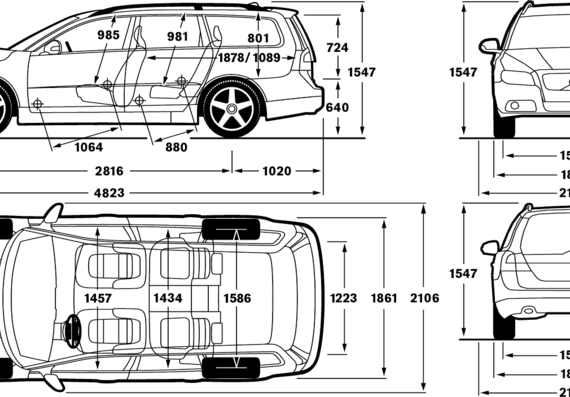 Volvo V70 (2012) - Volvo - drawings, dimensions, pictures of the car