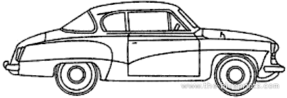 Wartburg 311 Coupe (1963) - Разные автомобили - чертежи, габариты, рисунки автомобиля