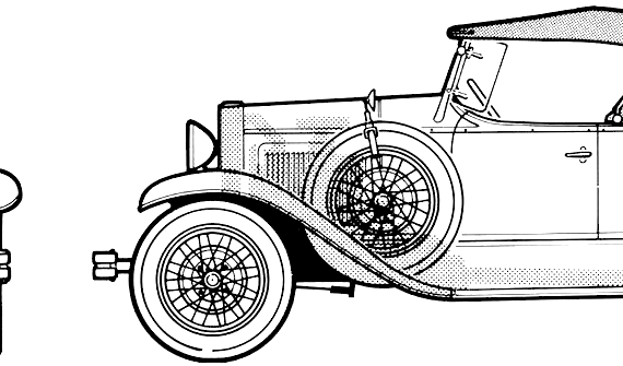 Whippet 96A Roadster (1930) - Different cars - drawings, dimensions, pictures of the car