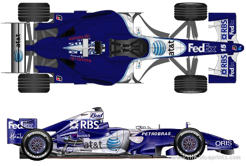 Williams-Toyota FW29 F1 GT (2007) - William - drawings, dimensions, pictures of the car