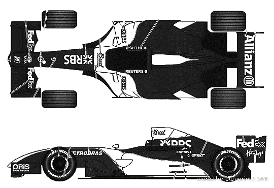 Williams FW28 (2006) - Уильям - чертежи, габариты, рисунки автомобиля