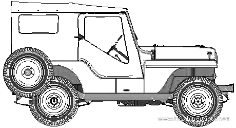 Willis Jeep CJ-4-2 - Виллис - чертежи, габариты, рисунки автомобиля