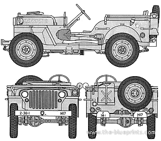 Willys Jeep MB-2 - Villis - drawings, dimensions, pictures of the car