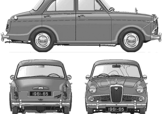 Wolseley 1500 Series III (1961) - Разные автомобили - чертежи, габариты, рисунки автомобиля