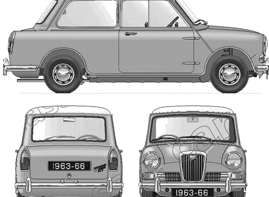 Wolseley Hornet Mk.II (1963) - Different cars - drawings, dimensions, pictures of the car