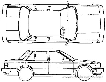 Yue Loong Bluebird 921 (1985) - Разные автомобили - чертежи, габариты, рисунки автомобиля