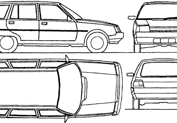 ZAZ 1105 Dana - ZAZ - drawings, dimensions, pictures of the car
