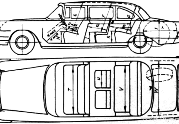 ZIL-111 (1960) - Разные автомобили - чертежи, габариты, рисунки автомобиля