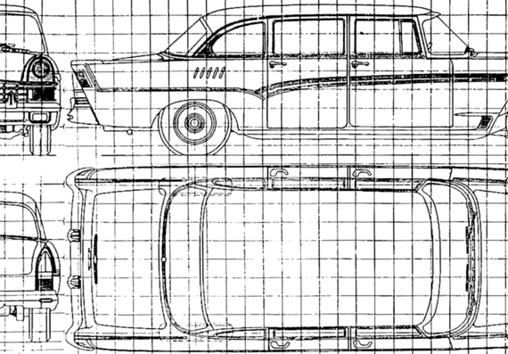 ZIL 111 - Разные автомобили - чертежи, габариты, рисунки автомобиля
