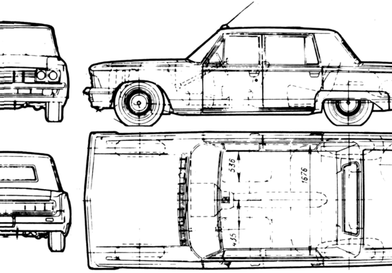 ZIL 117 - Разные автомобили - чертежи, габариты, рисунки автомобиля
