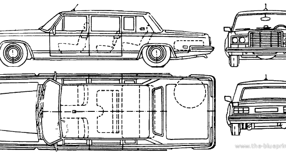 ZIL 41041 - Разные автомобили - чертежи, габариты, рисунки автомобиля