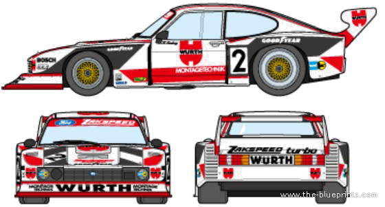 Zakspeed Turbo Capri Gr.5 (1981) - Different cars - drawings, dimensions, pictures of the car