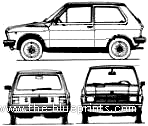 Zastava Jugo 45 (1984) - Разные автомобили - чертежи, габариты, рисунки автомобиля