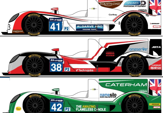 Zytek Z11SN -Nissan Le Mans 2014 - Different cars - drawings, dimensions, pictures of the car