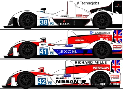 Zytek Z11SN Nissan LM (2012) - Different cars - drawings, dimensions, pictures of the car