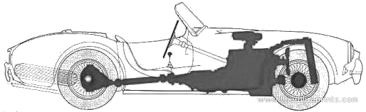 AC Cobra 289 - AC - drawings, dimensions, figures of the car