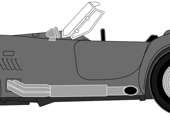 AC Cobra 427 - AC - drawings, dimensions, figures of the car