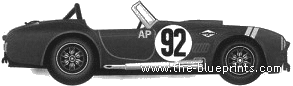 AC Cobra 427 Version A (1966) - AC - чертежи, габариты, рисунки автомобиля