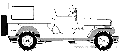 AMC Jeep CJ6 Standard - AMC - чертежи, габариты, рисунки автомобиля