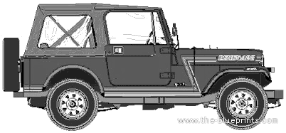 AMC Jeep CJ7 Renegade - AMC - чертежи, габариты, рисунки автомобиля