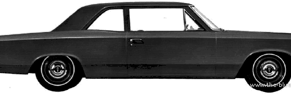 Acadian Beaumont 2-Door Sedan (1966) - Разные автомобили - чертежи, габариты, рисунки автомобиля