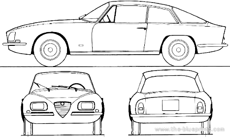 Alfa Romeo 2600 SZ (1965) - Alfa Romeo - drawings, dimensions, pictures of the car