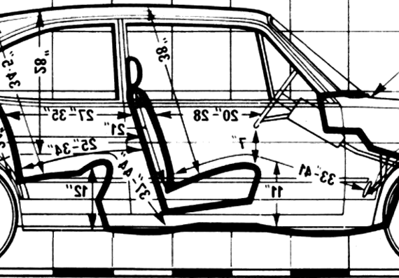 Alfa Romeo Alfasud 1.5 3-Door (1981) - Alpha Romeo - drawings, dimensions, pictures of the car