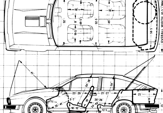 Alfa Romeo GTV6 (1981) - Alfa Romeo - drawings, dimensions, pictures of the car