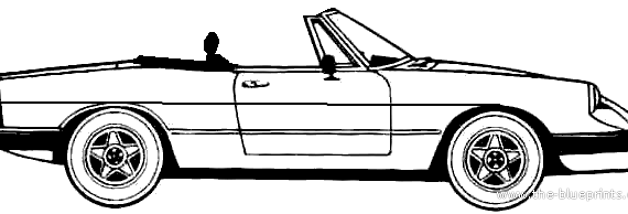 Alfa Romeo Spider 2.0 Green Cloverleaf (1987) - Alpha Romeo - drawings, dimensions, pictures of the car
