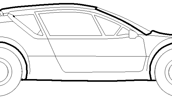 Alpine A310 - Разные автомобили - чертежи, габариты, рисунки автомобиля